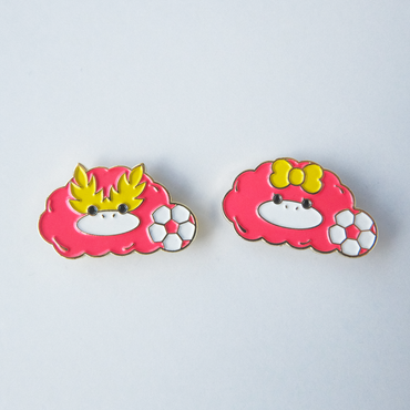 むぎゅっとパーサくんとコトノちゃんいつも一緒ピンズ