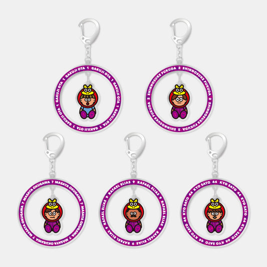 ミニミニ選手のゆらゆらキーホルダー