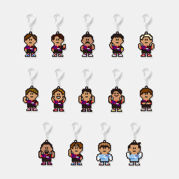 サンガチャ!選手ピクセルラバーキーホルダー