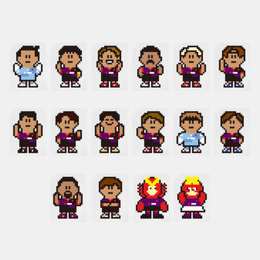 デコってサンガシール(選手名、背番号、ポジション、ピクセル)