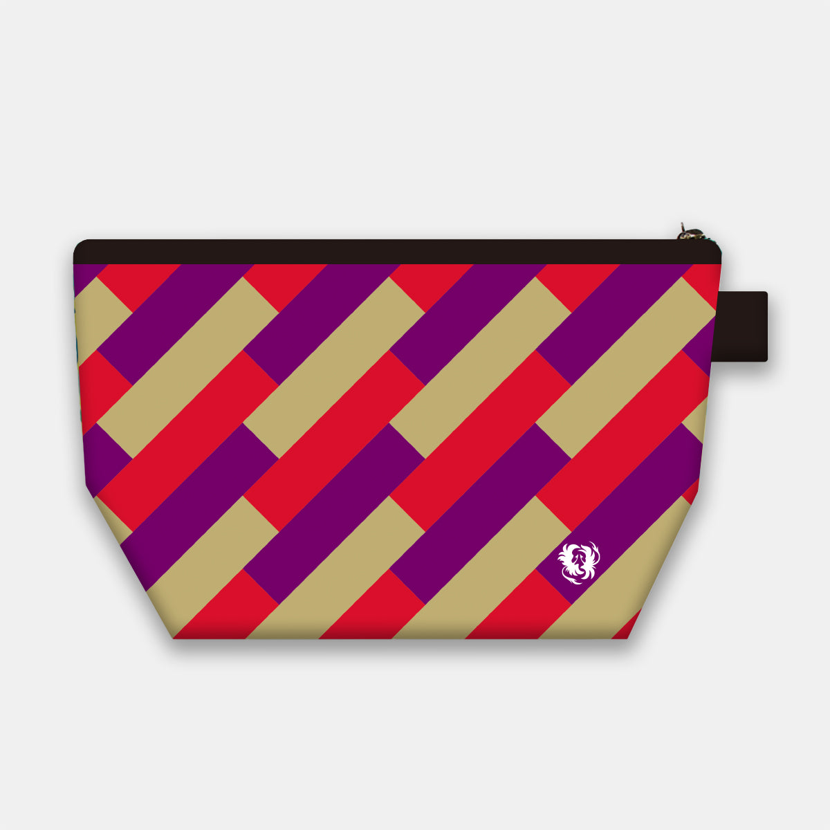 総柄三角ポーチ