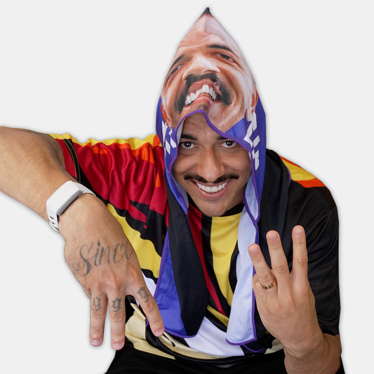 選手ビジュアル冷感フードタオル