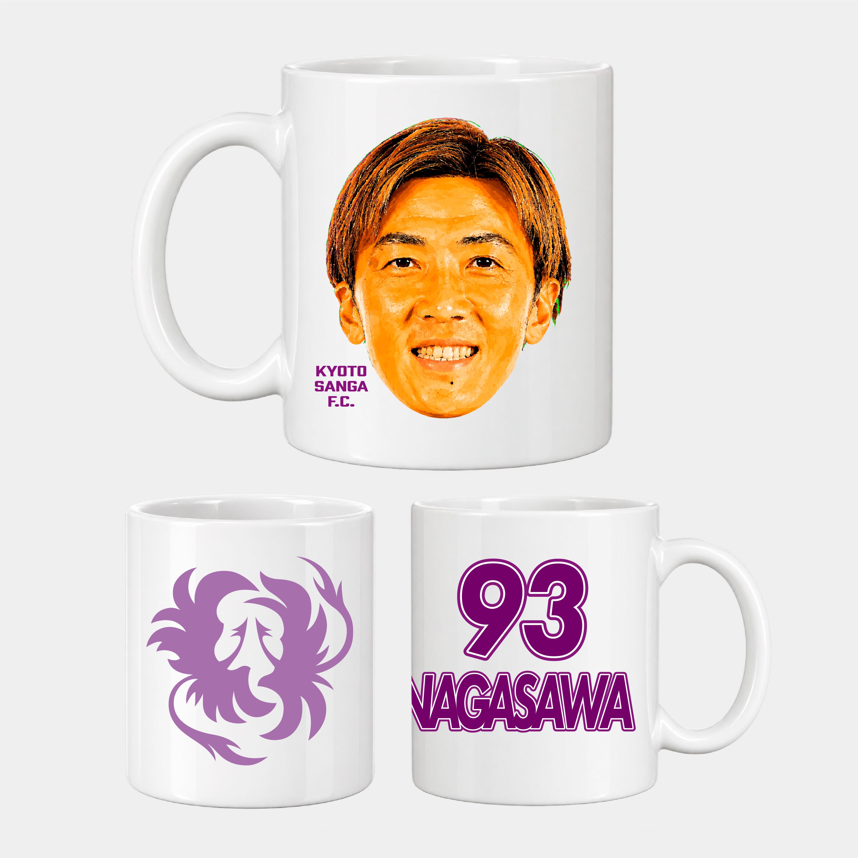 選手どアップマグカップ