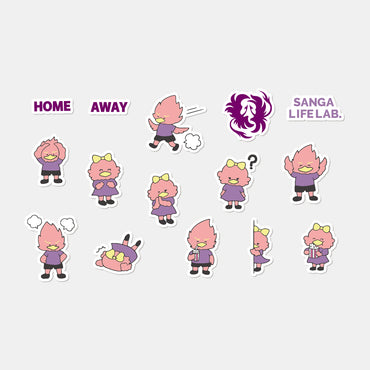 パーサくんコトノちゃんのフレークシール