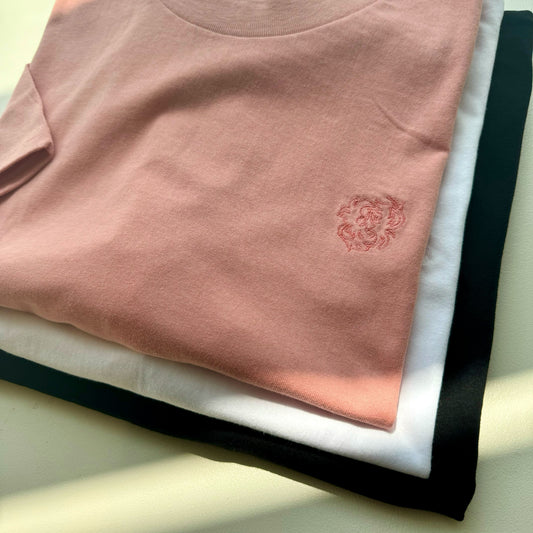 鳳凰ライン刺繍Tシャツ