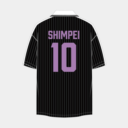 背番号ネームサッカーシャツ