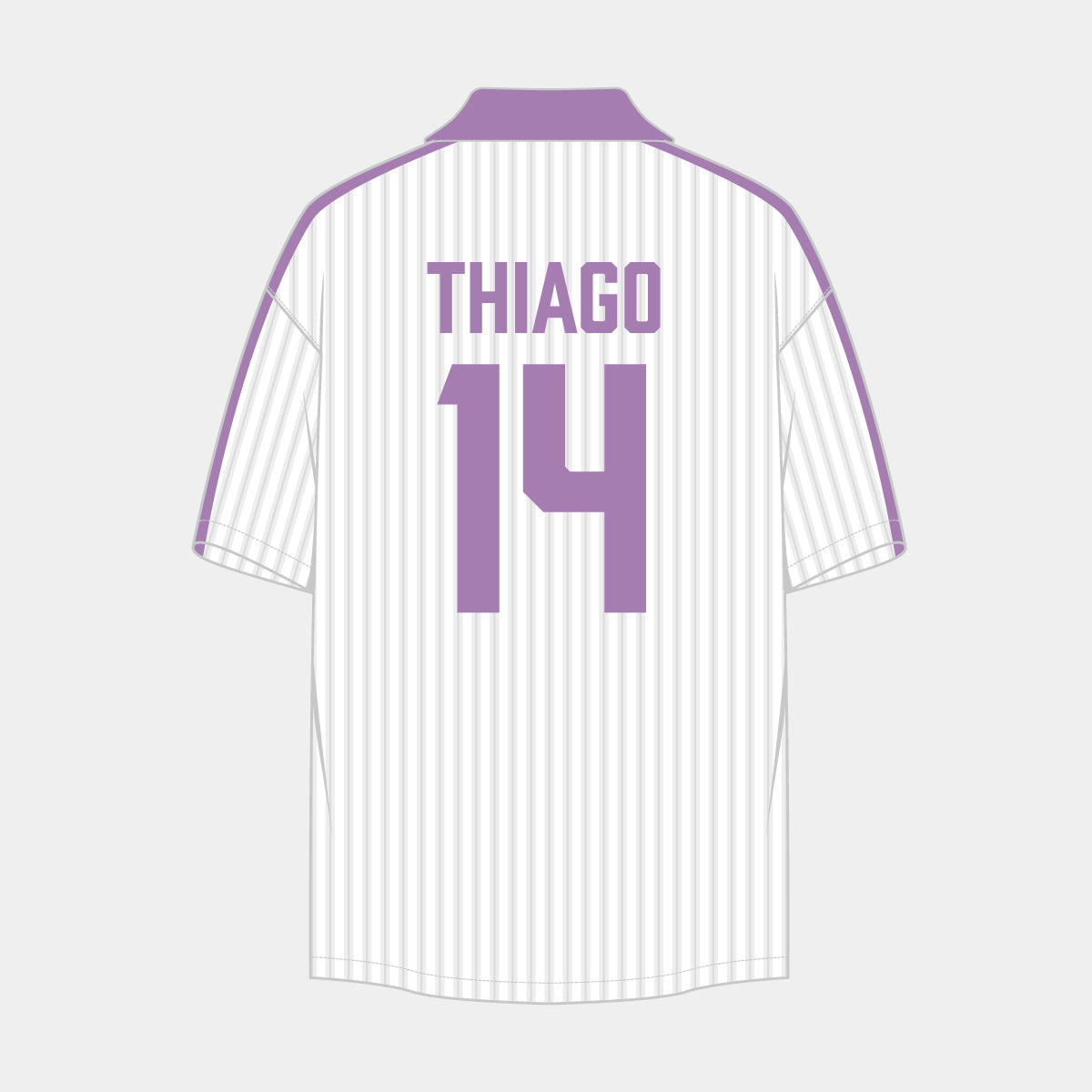 背番号ネームサッカーシャツ