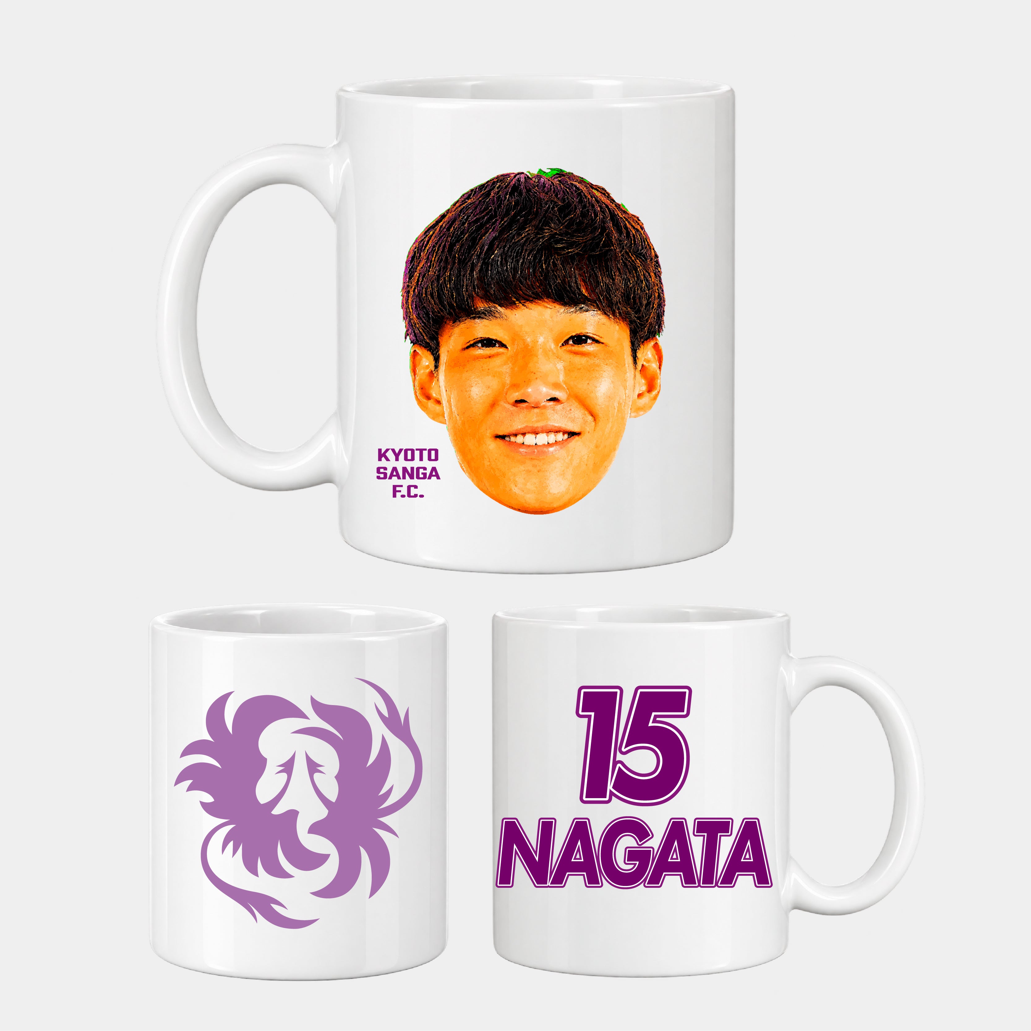 選手どアップマグカップ