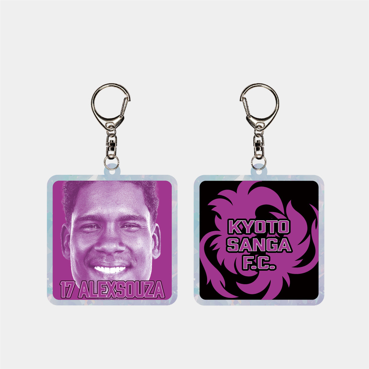 選手推し活ホログラムキーホルダー