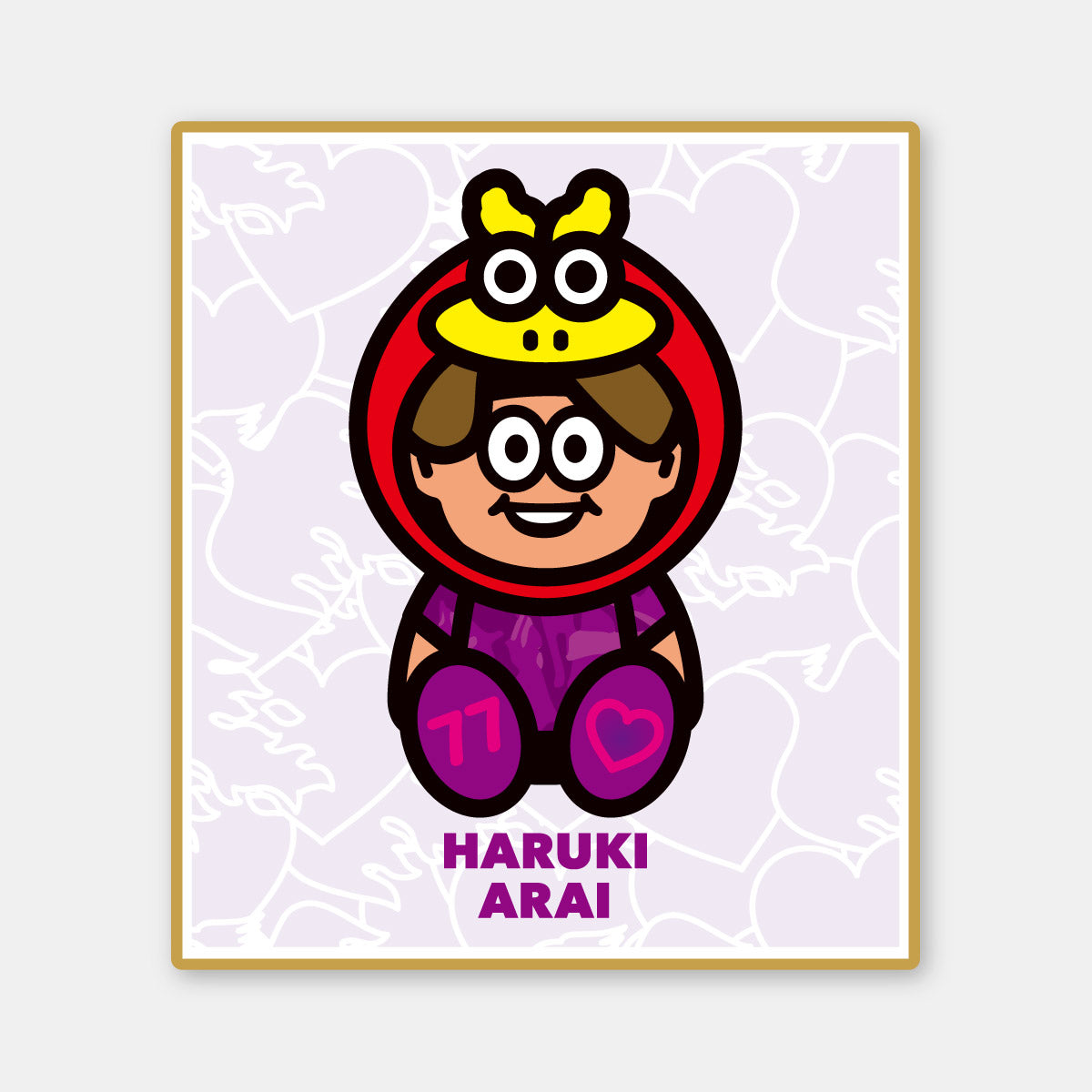 選手オリジナルミニ色紙