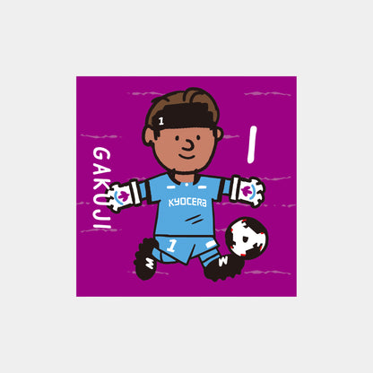 ゆるプチ選手のイラストステッカー（5枚入り）