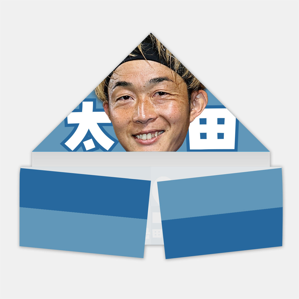 選手ビジュアル冷感フードタオル