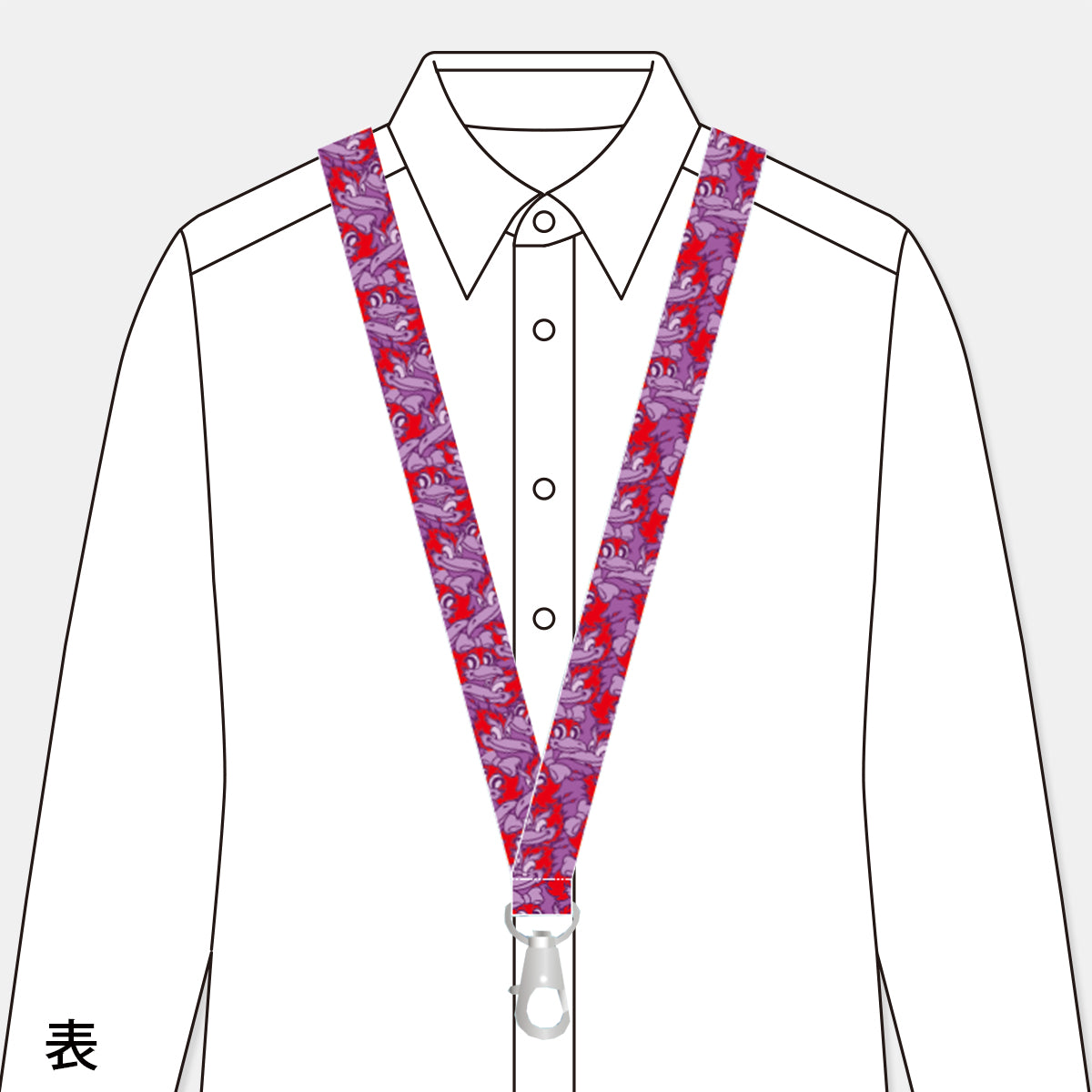 総柄ネックストラップ