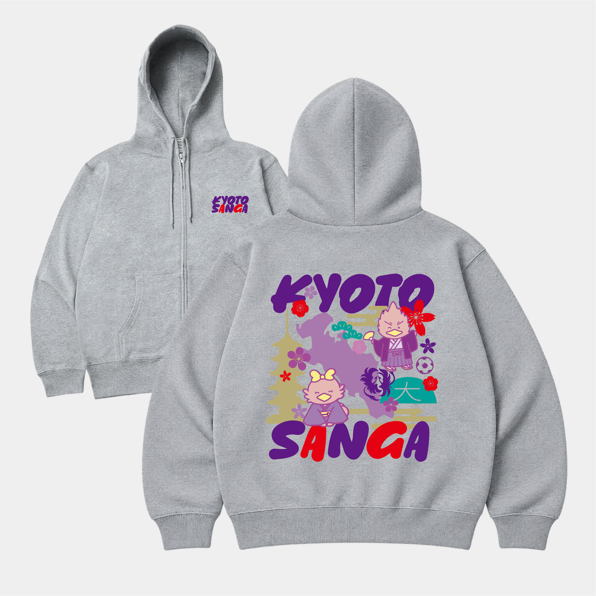 ゆるパーサくんコトノちゃん KYOTOグラフィックフーディ