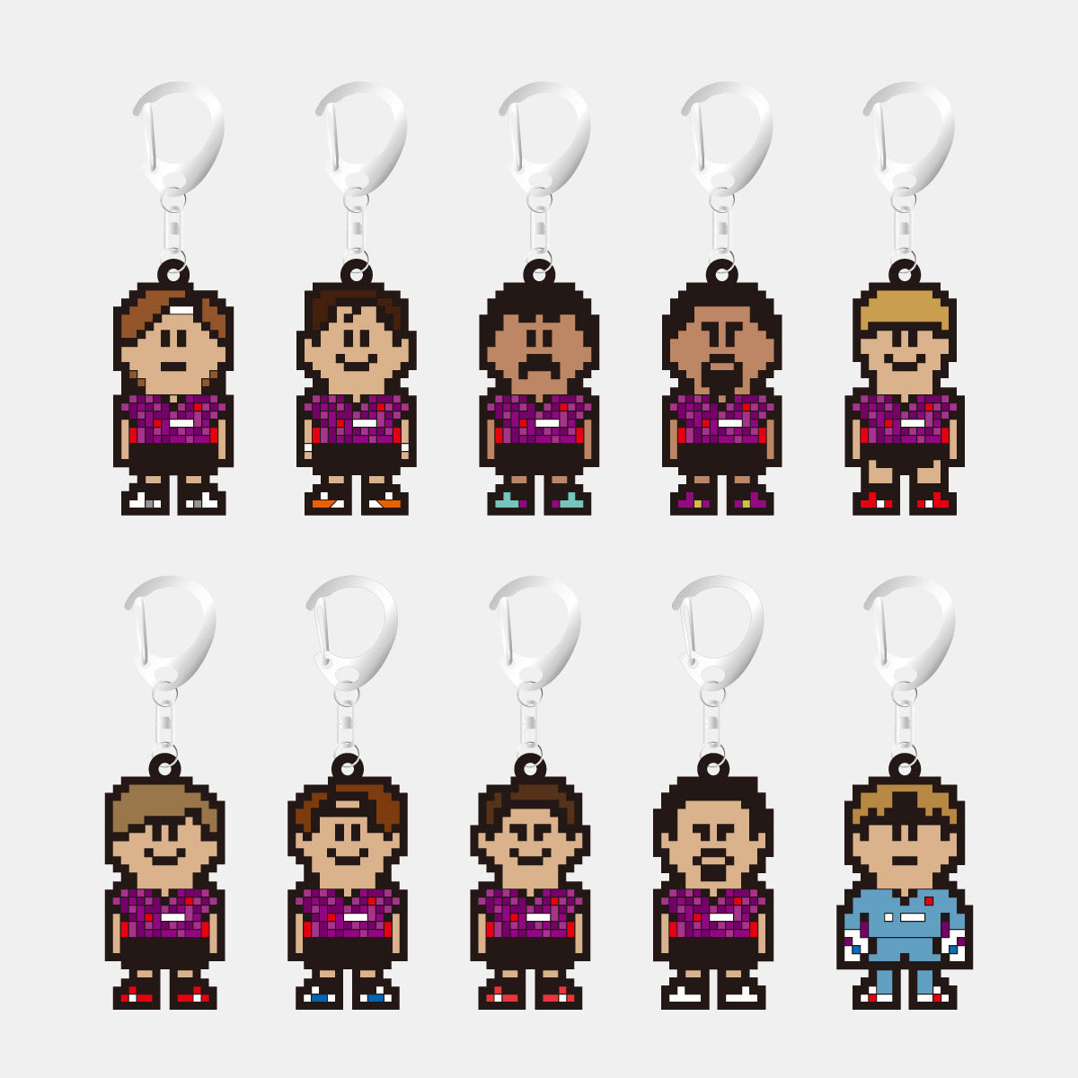 サンガチャ！2026選手ピクセルラバーキーホルダー