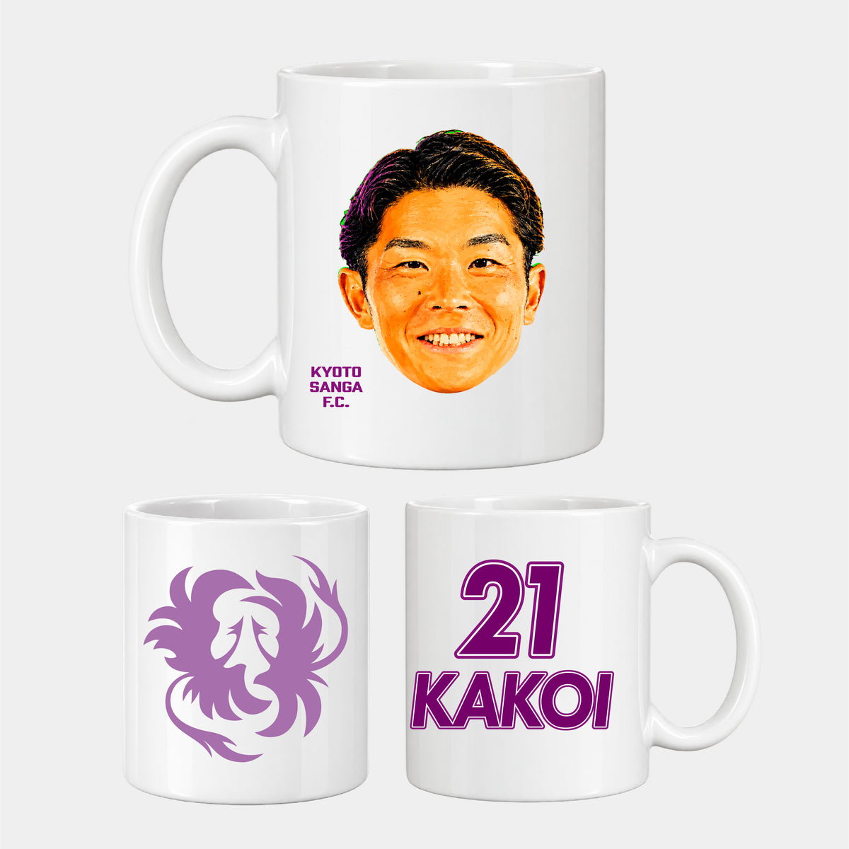 選手どアップマグカップ