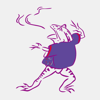 鳥獣戯画×SANGA LIFE LAB. ワンポイントTシャツ