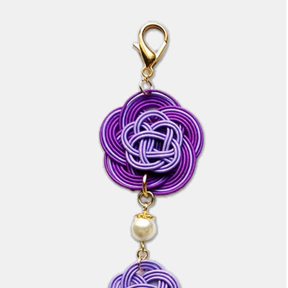 水引パープルタッセルチャーム