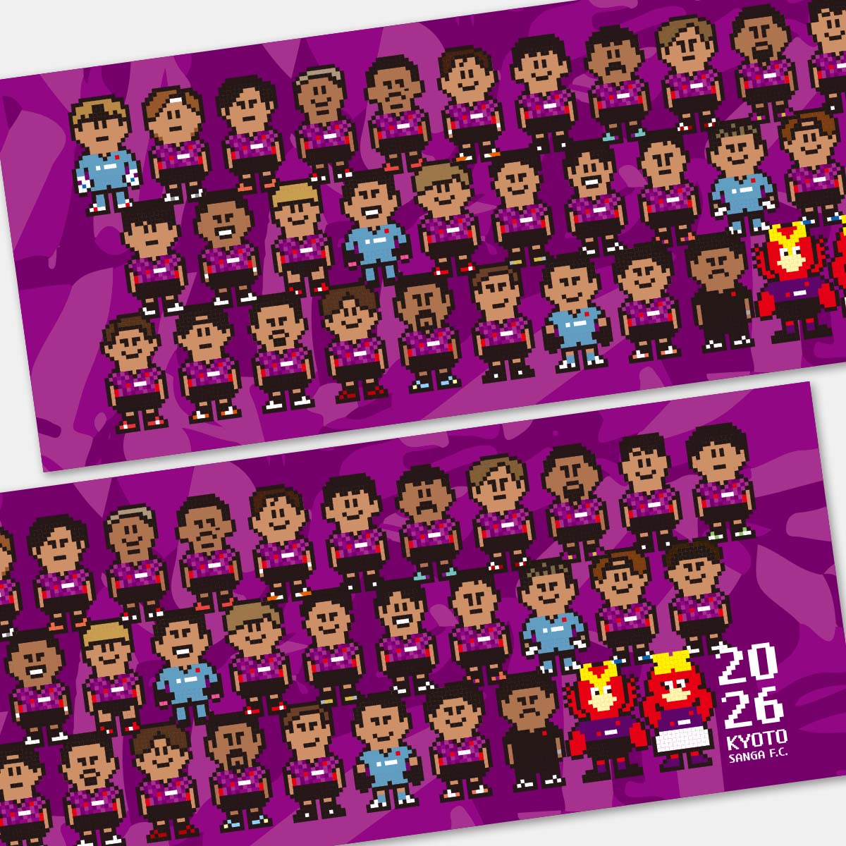 2026新体制選手ピクセル手ぬぐい