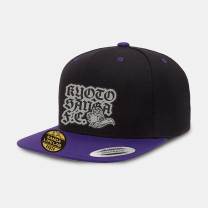 オリジナルシール付きエンブロイダリーフラットキャップ