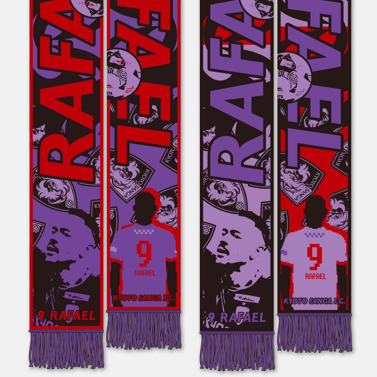 選手パープルニットマフラー – SANGA LIFE LAB.