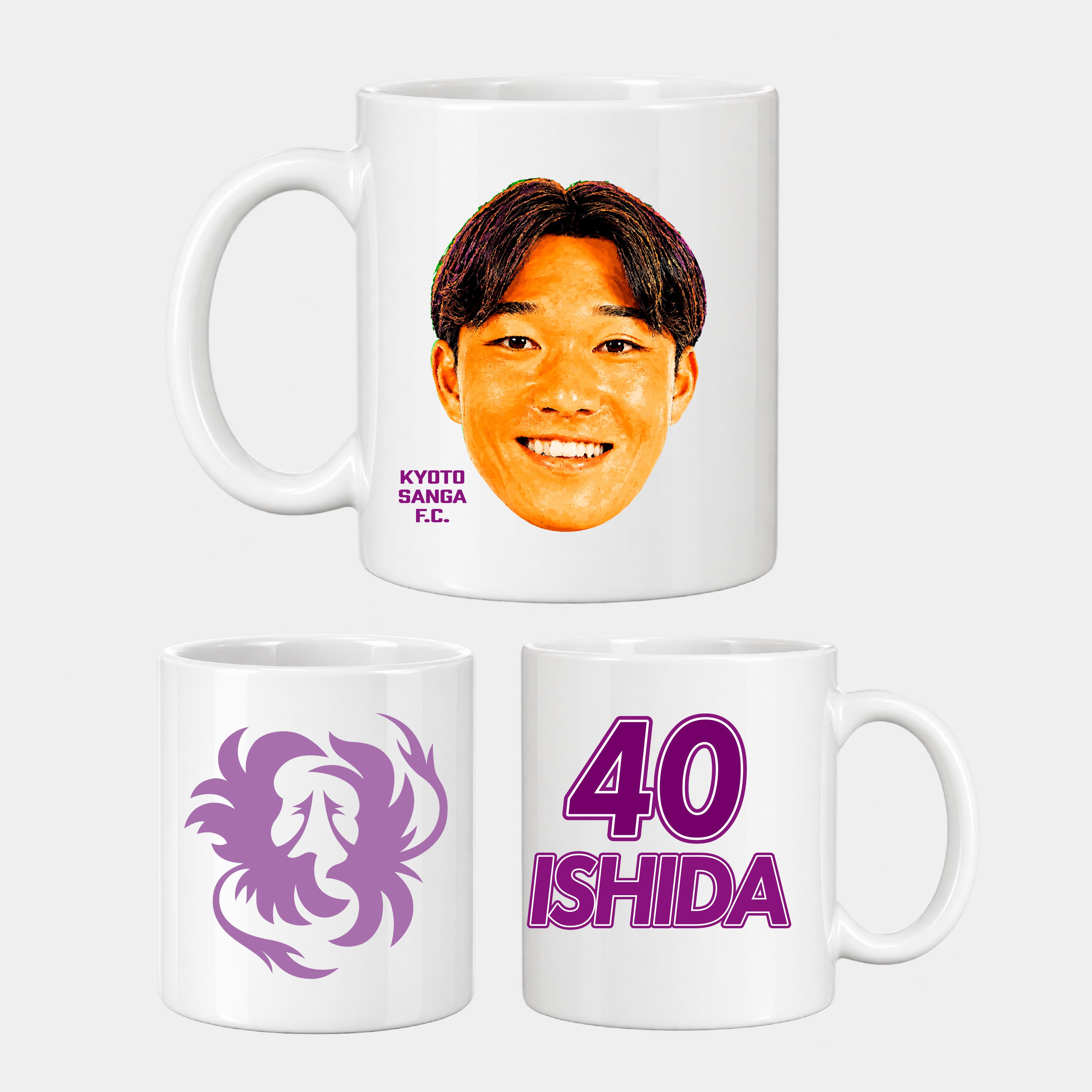 選手どアップマグカップ