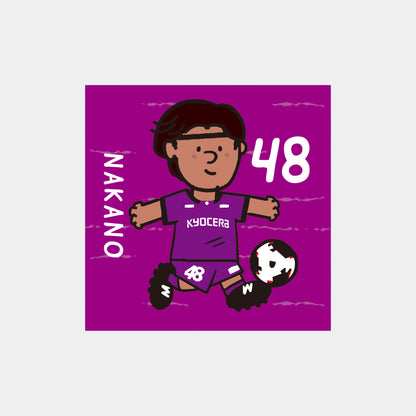 ゆるプチ選手のイラストステッカー（5枚入り）