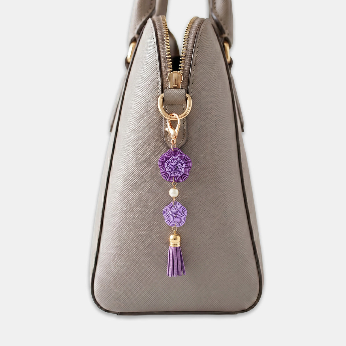 水引パープルタッセルチャーム