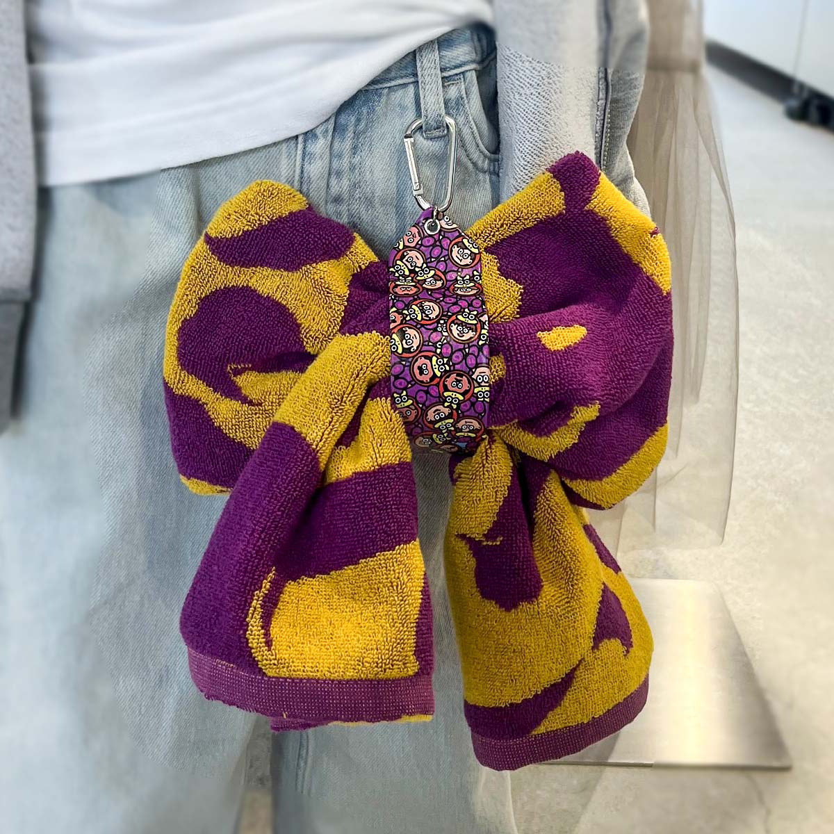 ミニミニ選手のタオルホルダー