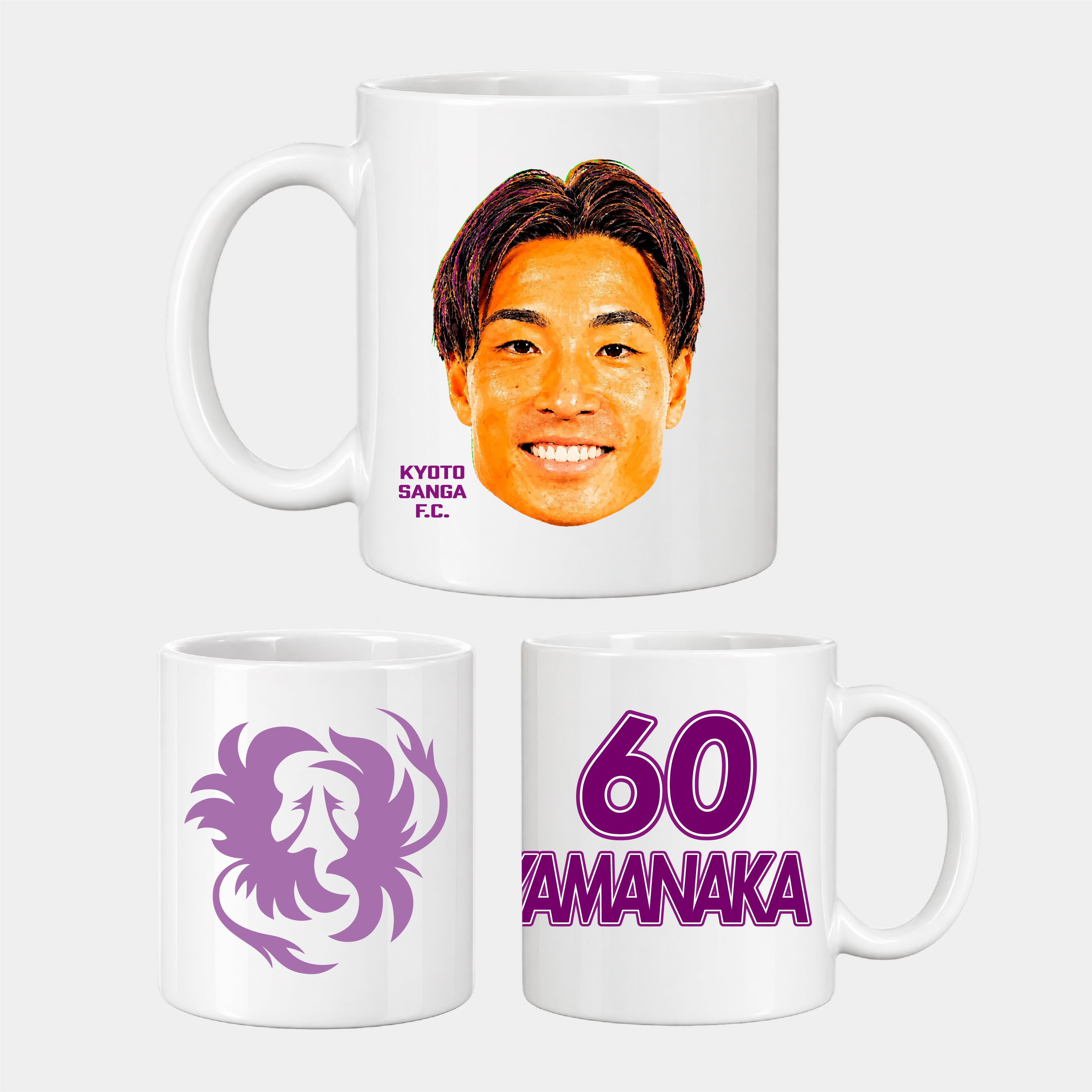 選手どアップマグカップ