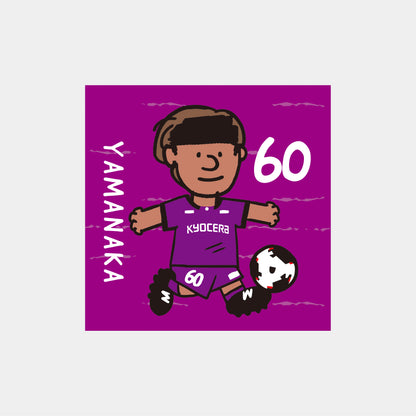 ゆるプチ選手のイラストステッカー（5枚入り）