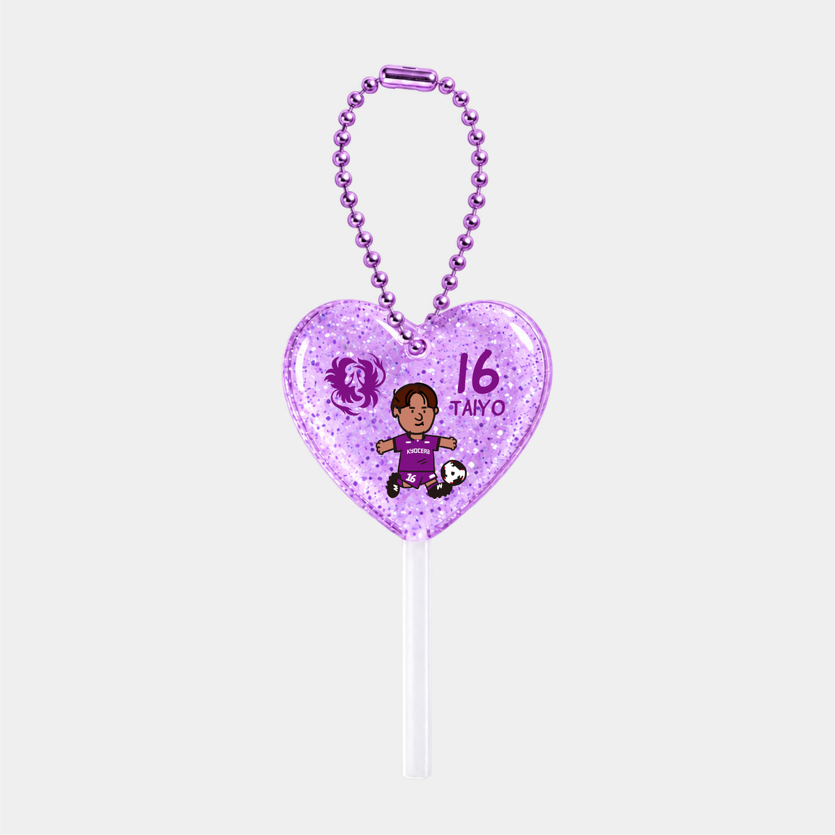 ゆるプチ選手のキャンディアクリルキーホルダー