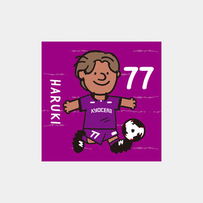 ゆるプチ選手のイラストステッカー（5枚入り）