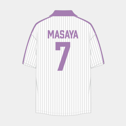 背番号ネームサッカーシャツ