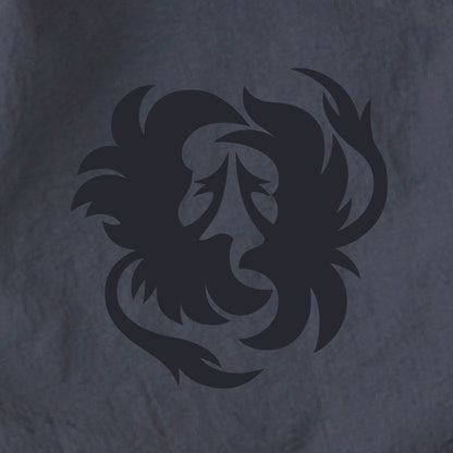 鳳凰刺繍ナイロンショートパンツ