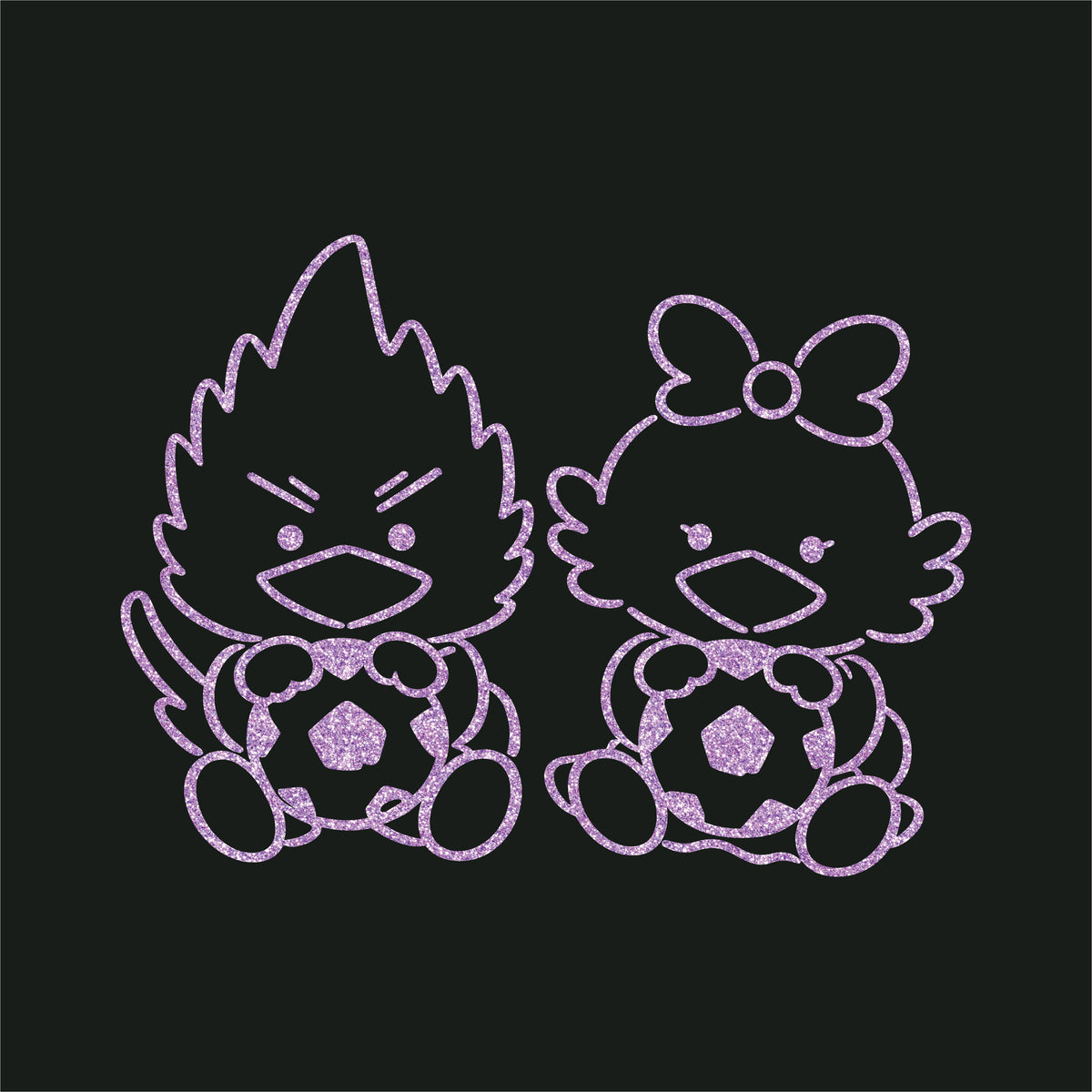 グリッターゆるパーサくんコトノちゃんフーディ
