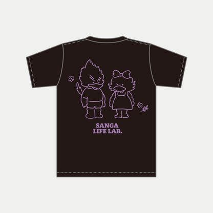 ゆるパーサくんコトノちゃんバックプリントTシャツ