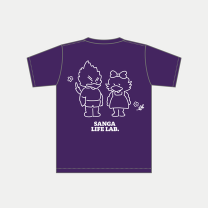 ゆるパーサくんコトノちゃんバックプリントTシャツ