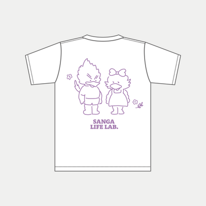 ゆるパーサくんコトノちゃんバックプリントTシャツ