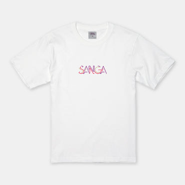 SANGAカラーライン刺繍Tシャツ