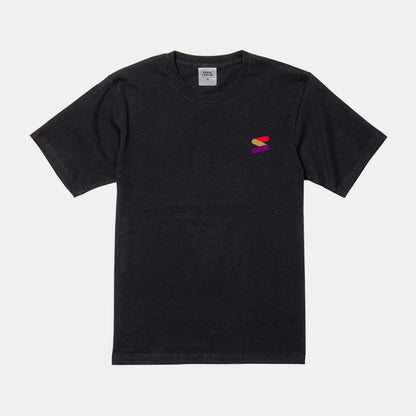 サンガカラーラインロゴ刺繍Tシャツ