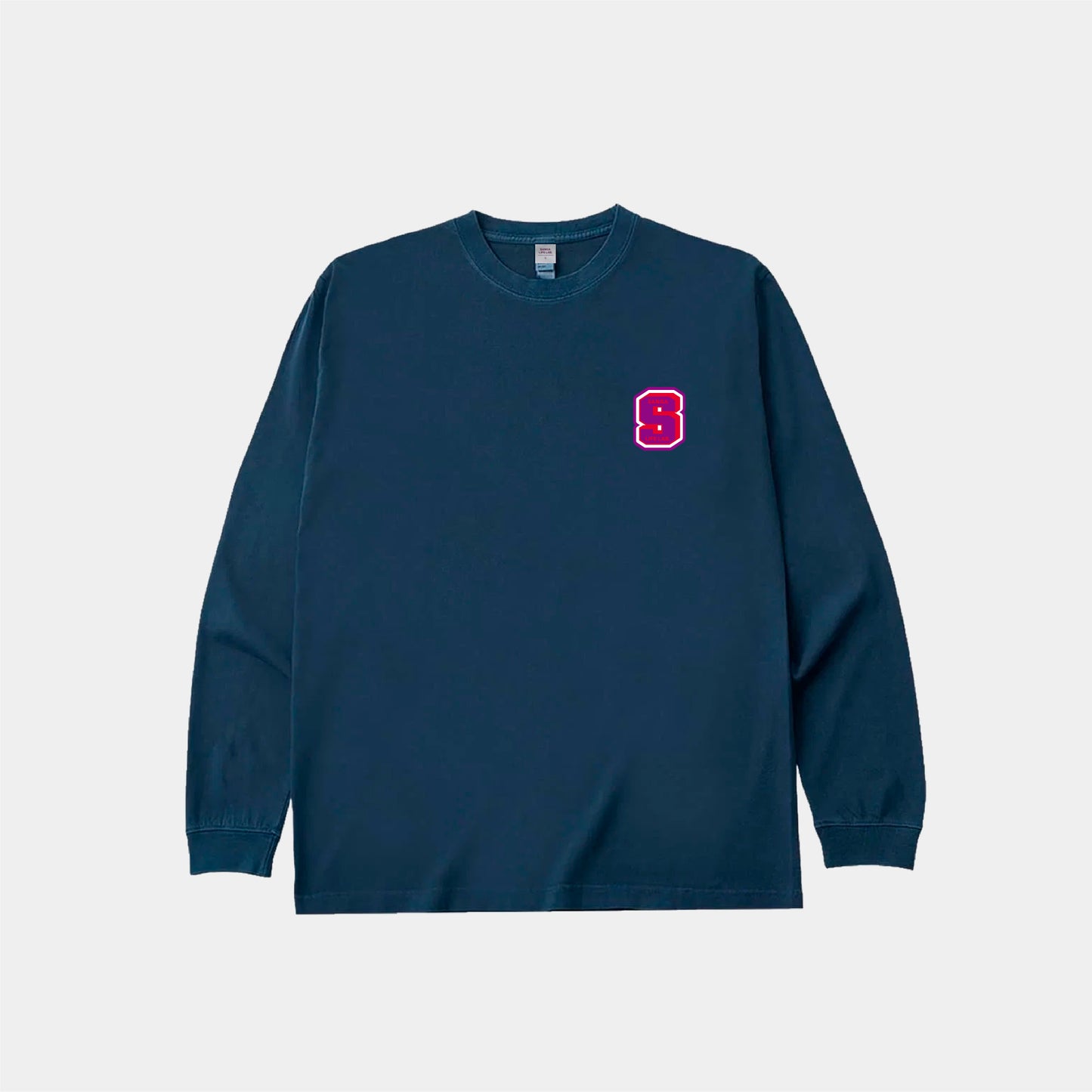 刺繍ワッペンロングTシャツ