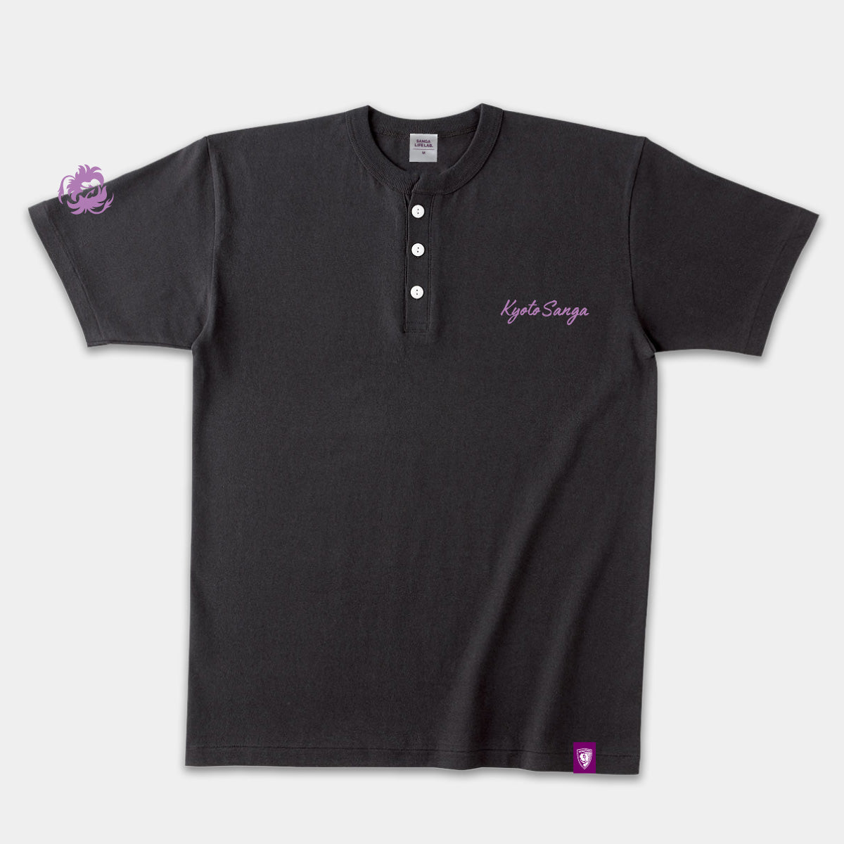 Kyoto sanga ヘンリーネックTシャツ