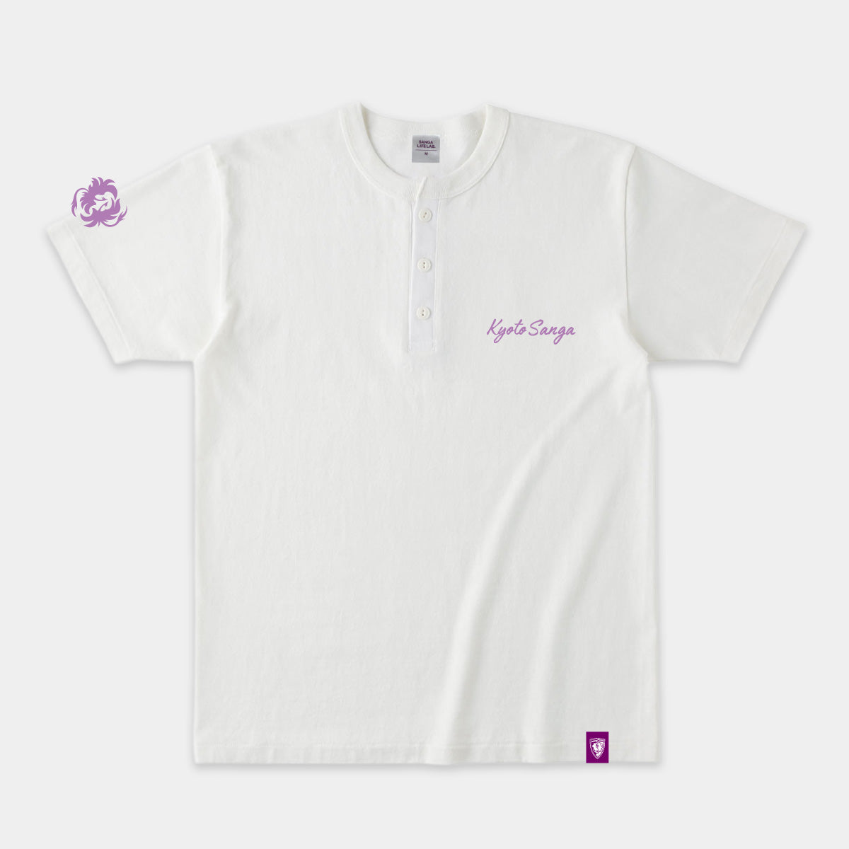 Kyoto sanga ヘンリーネックTシャツ