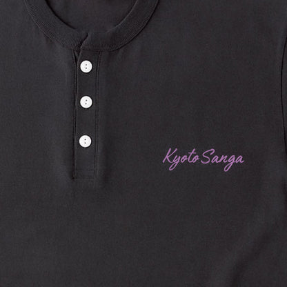 Kyoto sanga ヘンリーネックTシャツ