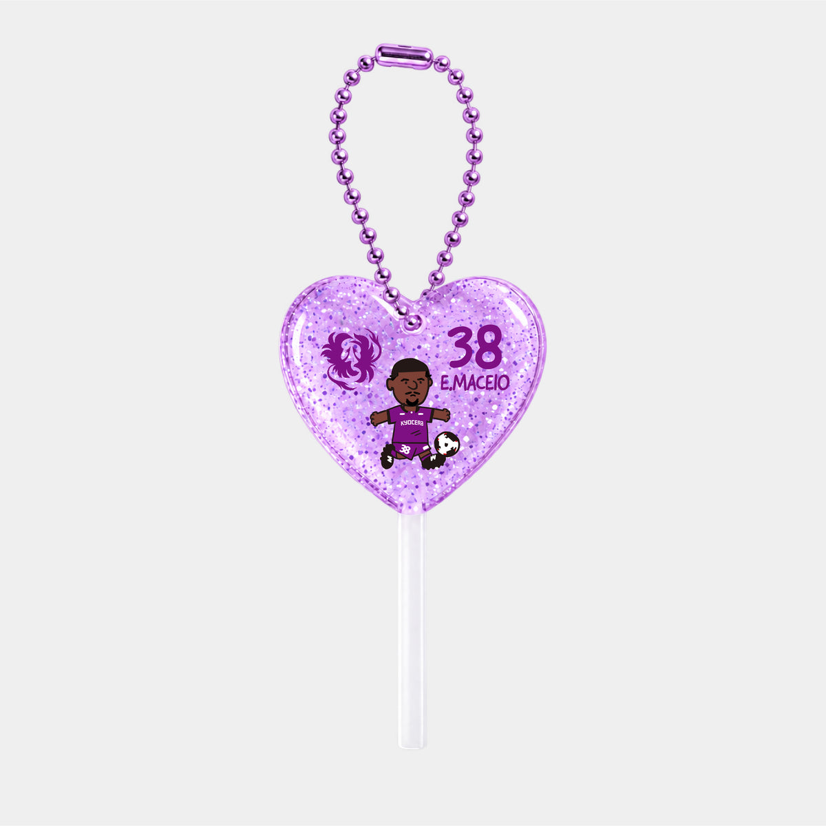ゆるプチ選手のキャンディアクリルキーホルダー