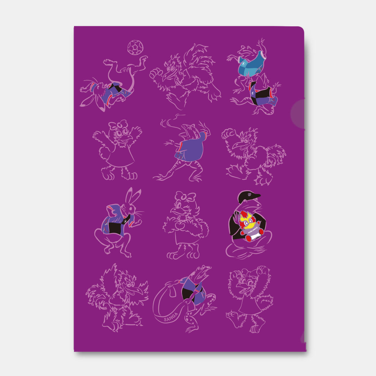 鳥獣戯画×SANGA LIFE LAB. クリアファイル